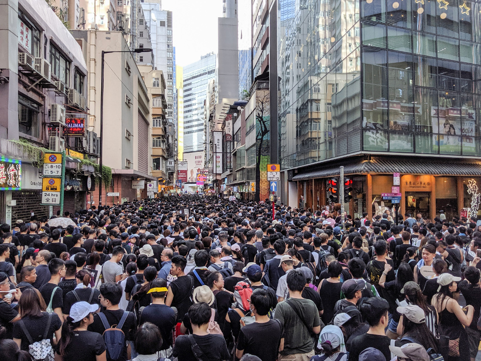 Manifestations à Hong-Kong (Chine)